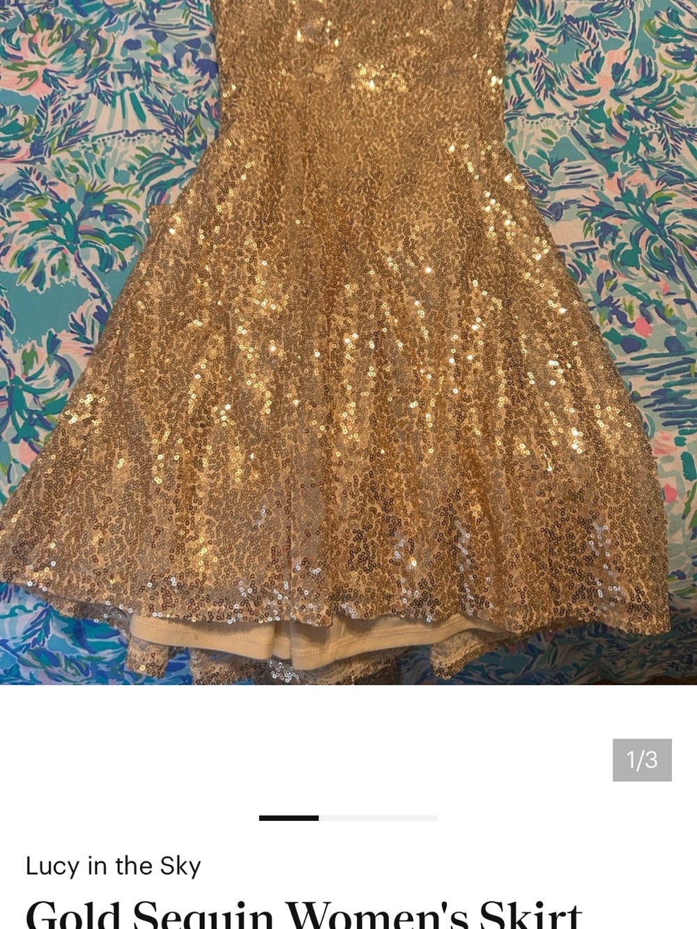 Gold Sequin Party dress